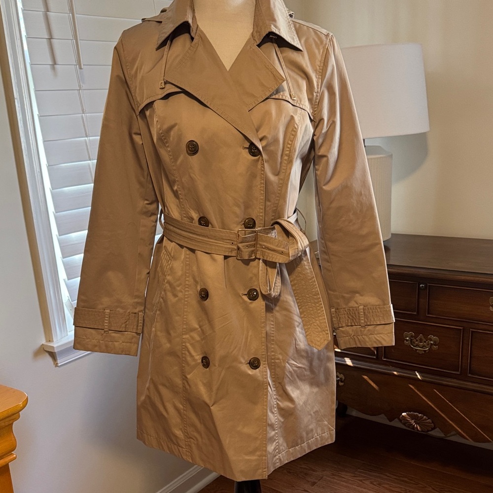 Elegant Beige Trench Coat